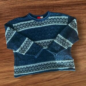 VINTAGE Cozy Grandpa Core Liz Claiborne Navy Sweater Women Size Large